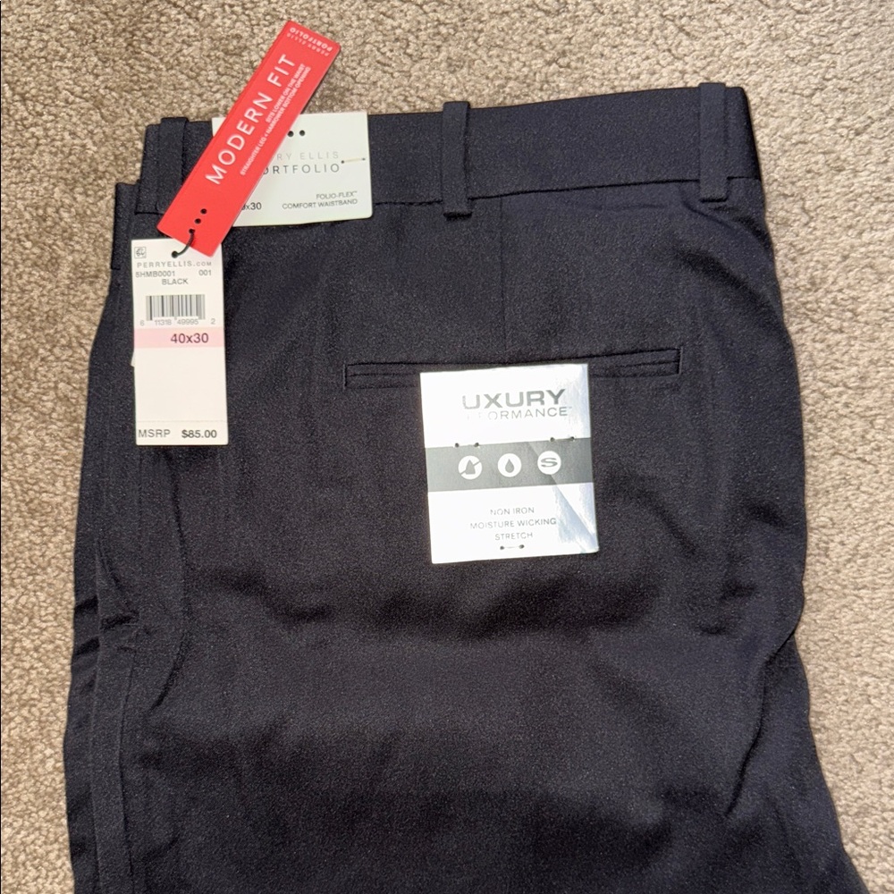 Perry Ellis Black Luxury Performance Pants